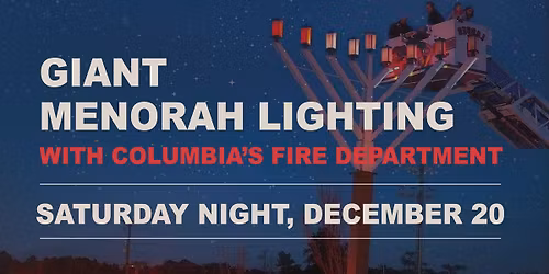 Firetruck menorah Lighting