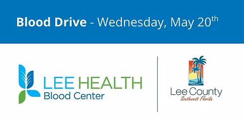 May 20th Lee County Gov Downtown Blood Drive