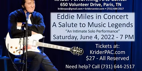 Eddie Miles: Salute to Legends