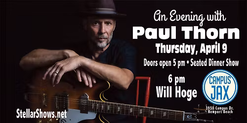 An Evening w\/ Paul Thorn & Will Hoge