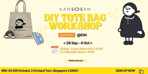 DIY Moriko-san Tote Bag Workshop with Kansosan [ION]