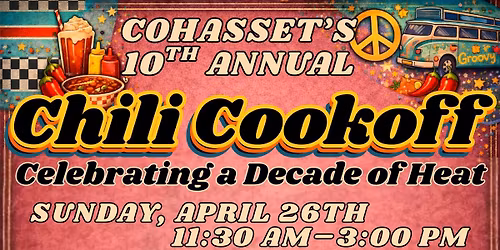 Cohasset\u2019s 10th Annual Chili Cook Off