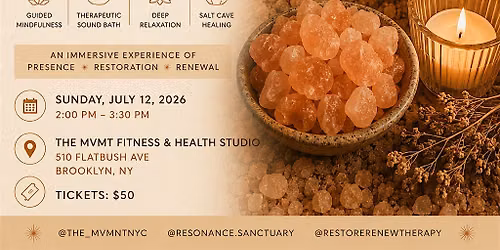 Salt Cave Sound Bath & Mindfulness Experience