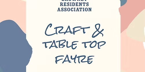  Craft & Table Top Fayre