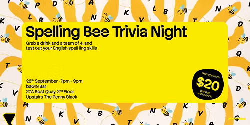 SPELLING BEE Trivia Night