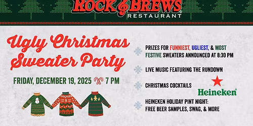 Rock & Brews Annual Ugly Christmas Sweater Party