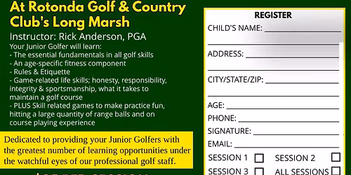 Golf Summer Camp Session 2 Start Date