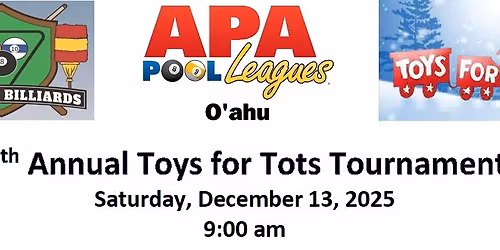 4th Annual Toys for Tots Tournament