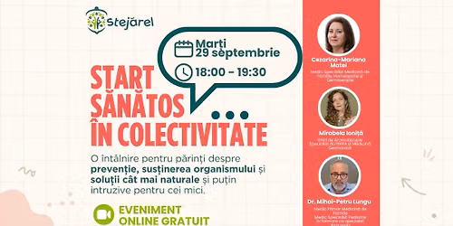 Webinar GRATUIT: Start s\u0103n\u0103tos \u00een colectivitate