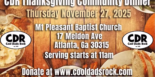 11th Annual CDR Thanksgiving Community Dinner