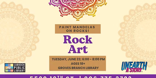 Rock Art at Groves Branch Library
