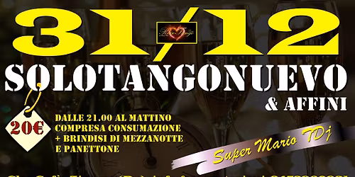 CAPODANNO 2026: SOLOTANGONUEVO & Affini - by RossoTango
