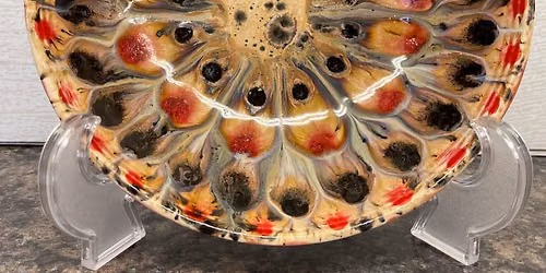 Stoneware Peacock Bowl