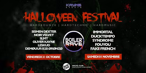 BOILER RAVE HALLOWEEN FESTIVAL 