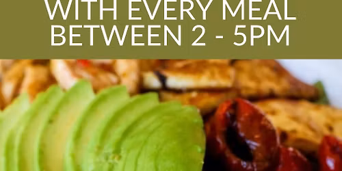 Free glass of wine with your meal