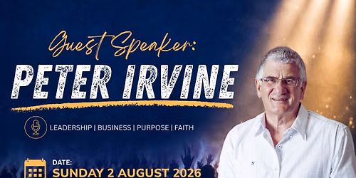 GUEST SPEAKER: PETER IRVINE