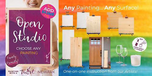 \ud83c\udfa8 Coffee & Canvas: Open Studio \u2013 You Pick the Art & Surface! \u2013 Newark, DE \ud83d\udd8c\ufe0f\u2728