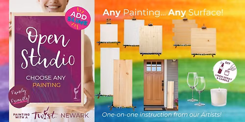 \ud83c\udfa8 Coffee & Canvas: Open Studio \u2013 You Pick the Art & Surface! \u2013 Newark, DE \ud83d\udd8c\ufe0f\u2728