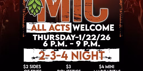 Corrado Open Mic Show @ Hoppin': 1\/22\/26