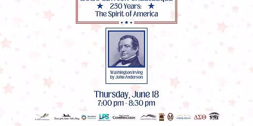 Lawton Chautauqua presents Washington Irving: Writer & Diplomat