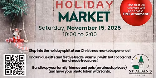 St. Alban's Centre Holiday Market November 15 2025