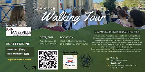 Roamin Rich Walking Tour & Music at the Marv