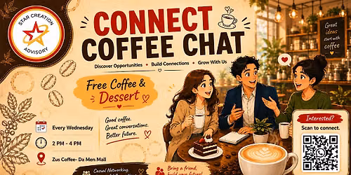 Connect Coffee Chat: Connect, Learn & Grow Over Coffee \u2615
