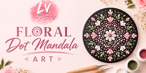Floral Dot Mandala Art