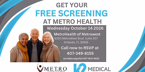 Free Memory Screenings for Seniors at Metro Health of MetroWest