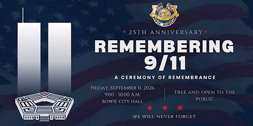 9\/11 25th Anniversary Ceremony - City of Bowie
