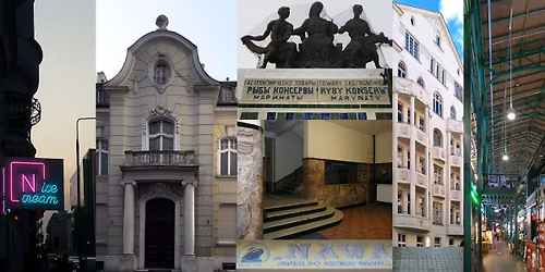 Uroda Lwowskiej i wn\u0119trza pa\u0142acyku Rusieckiego-od frontu, w bramie, od podw\u00f3rka [spacer bez zapis\u00f3w]