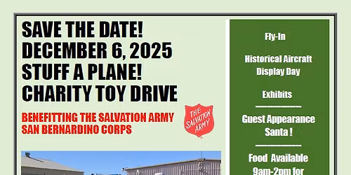 Stuff A Plane Charity Toy Drive 2025