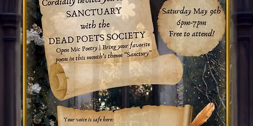 Dead Poets Society - Sanctuary at Blessed Be Tea