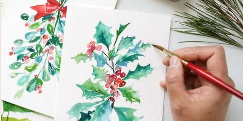 Holiday Watercolor Botanical Cards Workshop