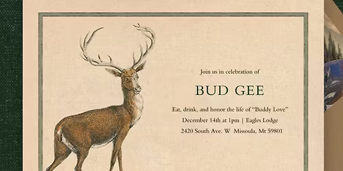 Bud Gee's Celebration of Life