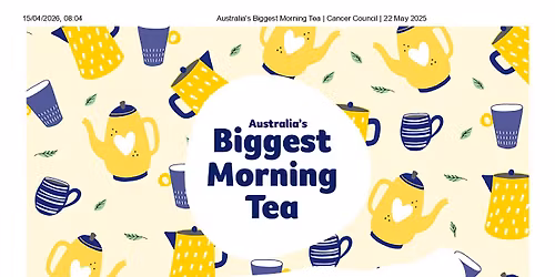 Australian Cancer Council Biggest Morning Tea