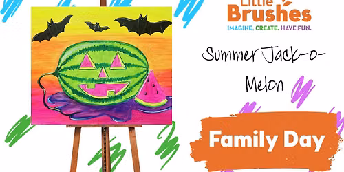 $30 Summer Jack-o-Melon Family Painting