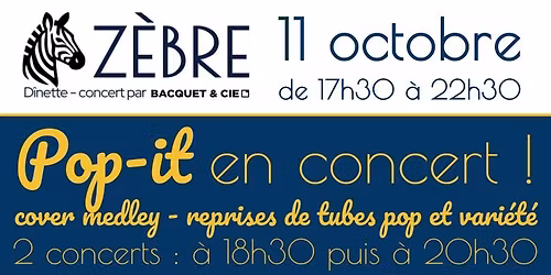 POP-IT en concert à la brasserie !!!
