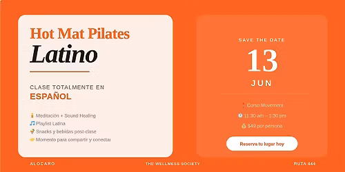Hot Mat Pilates Latino + Sound Healing