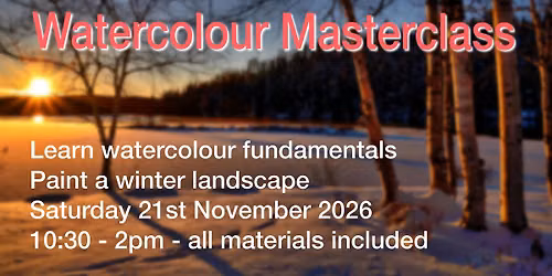 Step by Step Watercolour Masterclass - Paint a Winter Landscape