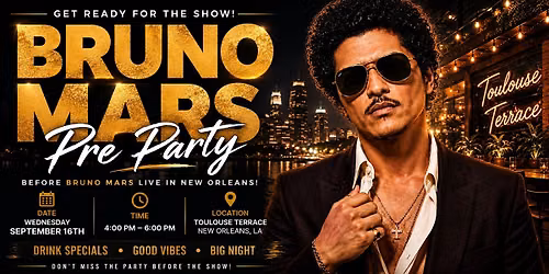 Bruno Mars Pre Party