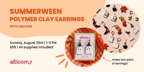 Summerween Polymer Clay Earrings Workshop