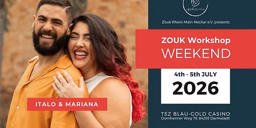 ZOUK Workshop Weekend with ITALO&MARIANA in Darmstadt