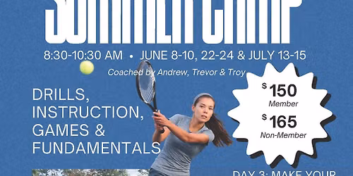 Adult Tennis Summer Camp