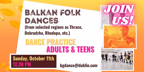 Balkan folk dances practice - Adults & teens