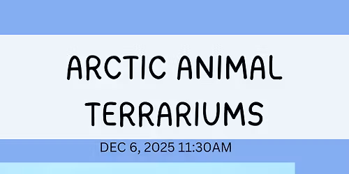 Arctic Animal Terrariums - Kids' Workshop