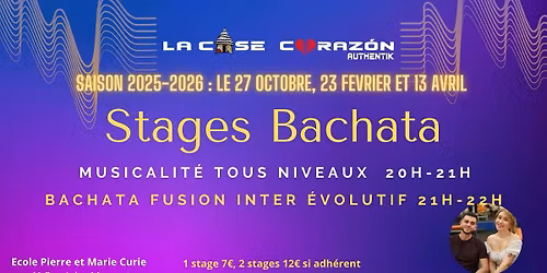 Stages Bachata avec Alejandro y Oc\u00e9ane