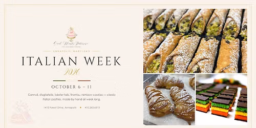 Italian Week at Sweet Hearts Patisserie!