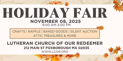 Lutheran Church of Our Redeemer Holiday Fair