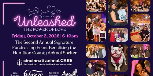 \ud83d\udc9c UNLEASHED: The Power of Love 2026 benefiting Cincy CARE! \ud83d\udc3e